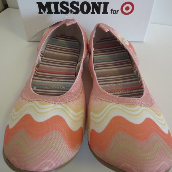 MISSONI TARGET AUSTRALIA Girls' Ballet Flats Party Shoes Pink Sz US 13 BNIB - Picture 2 of 9